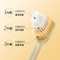 EBiSU 惠百施 65孔软毛牙刷1支装宽头成人清洁牙齿超软硅胶牙缝