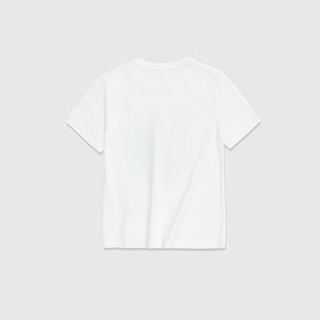 Gap男童2024春季纯棉印花图案圆领短袖T恤儿童装上衣430241 白色 110cm(XXS)亚洲尺码