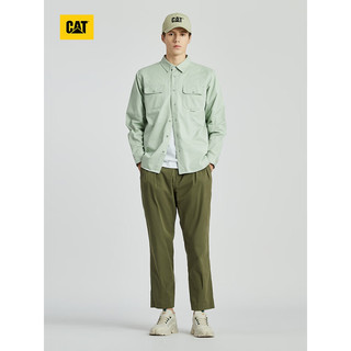 CAT卡特24春男士户外LOGO设计萝卜形长裤 绿色 36