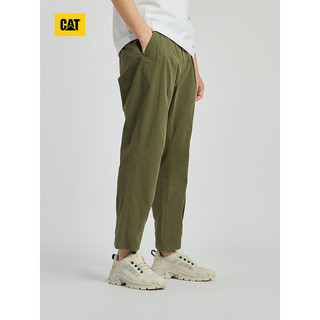 CAT卡特24春男士户外LOGO设计萝卜形长裤 绿色 32