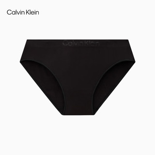 Calvin Klein内衣24春夏女士简约字母腰边舒适性感比基尼三角内裤QD3960 UB1-太空黑 M