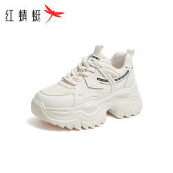 reddragonfly红蜻蜓女鞋秋冬厚底增高小个子老爹鞋女款显脚小休闲运动