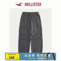 HOLLISTER 24春夏时尚毛圈布宽松工装运动休闲裤女 355873-1 深灰色 XS (160/64A)