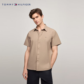 TOMMY HILFIGER【范丞丞同款防晒速干】夏季功能系列24男凉感吸湿衬衫36997 卡其色AEG L （：150-165斤）