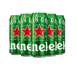 喜力啤酒经典黄啤听装500ml6罐