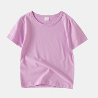 巴拉巴拉 儿童t恤短袖夏装宝宝上衣半袖纯色中小童纯棉衣服男童夏季空白衫