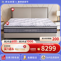 舒达(serta)床垫 乳胶床垫独立袋弹簧阻螨菌双人床床垫子1.5/1.8米*2米可 【床+床垫套装】星逸&经典 180*200