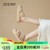 卓诗尼（Josiny）棉拖鞋女秋冬季家居居家室内冬天可爱拖鞋女外穿毛毛鞋 杏色 36