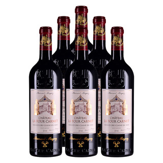 拉图嘉利酒庄（ChateauLaTourCarnet）2016正牌干红葡萄酒 750ml*6支装