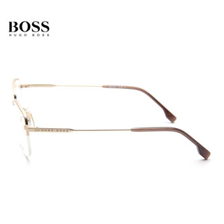 雨果博斯（HUGO BOSS）光学眼镜女钛半框近视男镜框1289F AOZ+佳锐1.67（1000度内）