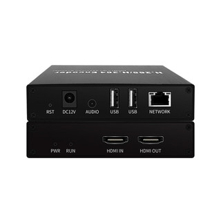 双HDMI口USB摄像头视频码器RTSP/SRT/RTMP推流直播海康私有NVR录像ONVIF协议 解码器【HDMI+USB摄像头+WIFI】