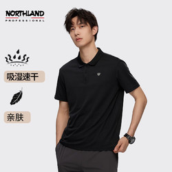 NORTHLAND 诺诗兰 POLO衫男士春夏季新款户外运动休闲翻领短袖T恤上衣NTSDH5387E