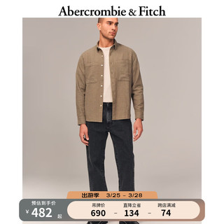 ABERCROMBIE & FITCH男装 24春美式时尚复古潮流黑色宽松休闲牛仔裤 337657-1 黑色水洗 30/30 (175/76A)