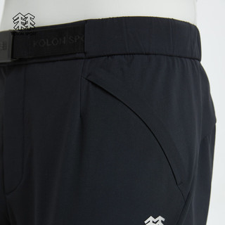 KOLON SPORT/可隆长裤 男子户外休闲防风徒步透湿运动软壳登山裤子 LHLP4MN221-BK 黑色 3XL