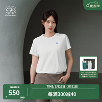 KOLON SPORT/可隆SECO空气T恤 女子户外休闲抗菌运动速干圆领短袖 LKRT4MTT80-IV 象牙白 165/S