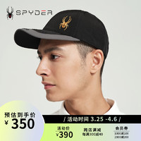 SPYDER中性URBAN LIFE男女同款帽子户外运动棒球帽24CS903U 黑色 M