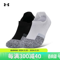 安德玛 UNDERARMOUR）ArmourDry Pro男子训练运动浅口袜-2双装1379523 混色001 L