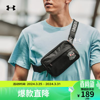 安德玛 UNDERARMOUR）Loudon男女训练运动系腰斜挎包1378418 黑色002 均码