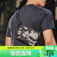 安德玛 UNDERARMOUR）Loudon男女印花训练运动系腰斜挎包1380922 黑色001 均码