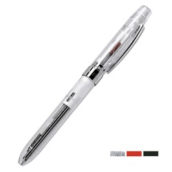 kinbor 3way旋转型多功能笔(红蓝圆珠笔+铅笔+橡皮)签字笔商务中性笔