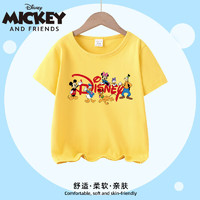 Disney 迪士尼 儿童短袖T恤 /全家福 90cm