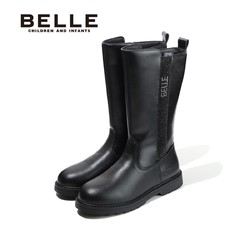 BeLLE 百丽 女童骑士靴长筒靴冬季英伦风时尚洋气百搭高筒靴