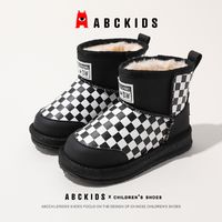 百亿补贴：ABCKIDS 童鞋儿童加绒雪地靴2023冬季新款女童保暖鞋男童大棉鞋