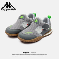 Kappa Kids卡帕童鞋儿童凉鞋男童沙滩鞋夏季透气防滑软底网面运动鞋女 灰色 34码/内长21.4cm适合脚长20.4cm