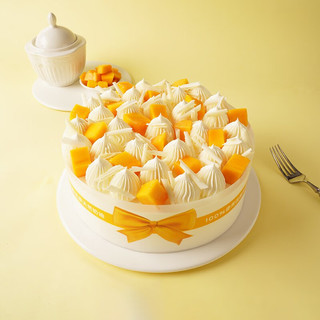 味多美 新鲜蛋糕 天然奶油 水果蛋糕 北京同城配送  芒果派对蛋糕 原味蛋糕杂果夹心 直径25cm