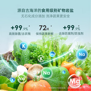 海能量（SEA ENERGE）浓缩洗洁精 家用食品级 中国环保认证 蔬果清洗剂 600g 实惠装