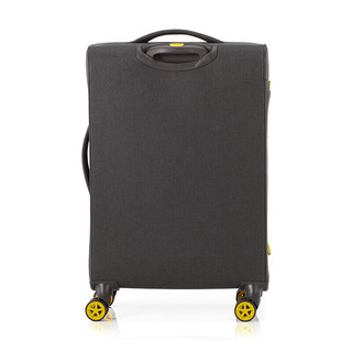 美旅箱包行李箱简约拉杆箱万向轮登机旅行箱软箱25英寸大容量QJ0深灰/黄