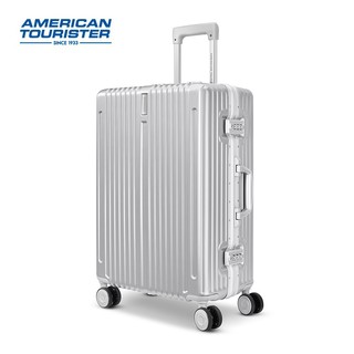 美旅美旅铝框行李箱拉杆箱旅行万向轮密码箱复古潮流时尚男女\TY1 哑光银色|铝框 20英寸|净重3.87kg-可登机