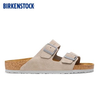 BIRKENSTOCK勃肯软木拖鞋女款双带拖鞋Arizona系列 灰色/石头灰窄版1027687 39