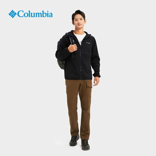 Columbia哥伦比亚户外男子钓鱼系列拒水休闲连帽软壳衣外套FE9312 010 M(175/96A)