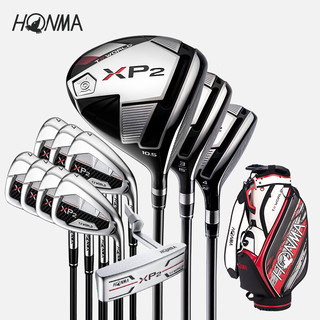 HONMA 本间 TW-XP2男士套杆高尔夫球杆 入门系列高容错 男士 碳素 SR硬度 3木7铁「赠球包衣物包推杆套