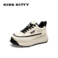 Kiss Kitty KISSKITTY2024春新款厚底增高运动鞋百搭阿甘鞋时尚休闲鞋熊猫鞋