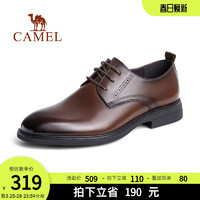 CAMEL 骆驼 男鞋2024春舒适真皮通勤复古英伦结婚德比经典商务正装皮鞋