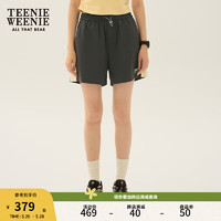 Teenie Weenie【UPF50+】小熊短裤女2024年夏季双栖彩壳户外防晒短裤休闲裤 煤灰色 170/L