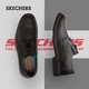 SKECHERS 斯凯奇 耐磨缓震健步鞋软底商务休闲户外简约百搭皮鞋 438-BBK全黑色 43