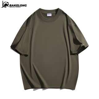 巴克龙（bakeLong）短袖T恤350克7A级抗菌防虫螨装纯色杜邦SORONA 白色 3XL