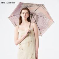MARJA KURKI 玛丽亚古琦 玛丽亚.古琦（MARJA KURKI）太阳伞防紫外线 轻便加厚彩胶防晒遮阳伞 印花五折晴雨伞 紫色 6骨