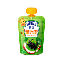 Heinz 亨氏 水果泥婴儿幼儿6个月营养辅零果泥吸吸袋120g