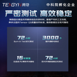 腾隐（TENGYIN） 精选长江存储晶圆台式机笔记本SSD固态硬盘PCIe4.0 NVMe 1TB TP4000 读速5000MB/S