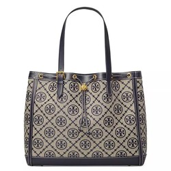 TORY BURCH 汤丽柏琦 T Monogram帆布抽绳托特包