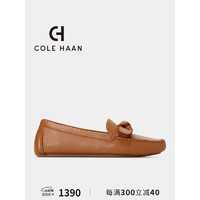 colehaan/歌涵 女鞋英伦风乐福鞋 24年春夏一脚蹬懒人鞋浅口单鞋女W30214 棕色-W30214 36