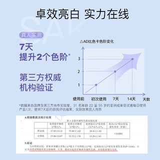 Saky 舒客 牙贴去黄炫白洁白牙齿神器美牙贴白牙贴变白亮白牙膜樱花14对