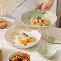 风餐具陶瓷碗盘家用2024碗碟套装碗筷炒菜盘高级感米饭碗釉下彩