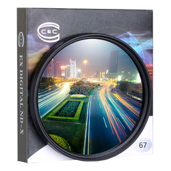 C&C C C&C 可调ND2-400减光镜 67mm中灰密度镜 风光摄影 镀膜玻璃材质 单反滤镜 延长曝光时间