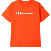 Champion 男式潮流字母logo短袖