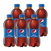 pepsi 百事 可乐300ml小瓶装原味碳酸饮料夏季水饮汽水 百事可乐300ml*6瓶